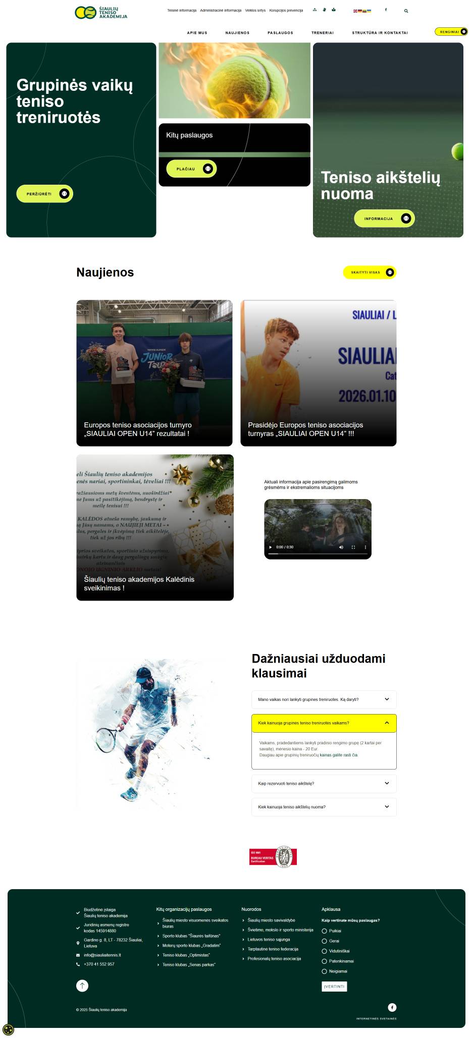 Akademia Tenisowa w Šiauliai