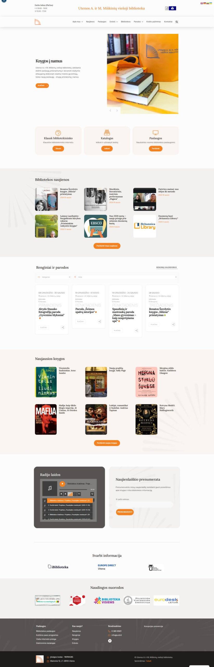 Publiczna Biblioteka im. A. i M. Miškiniai w Utenie